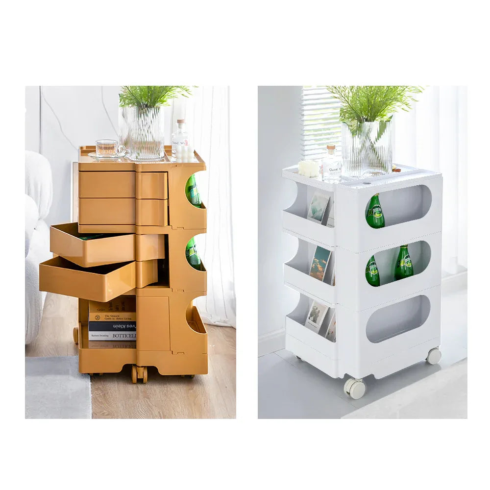 ArtissIn Storage Trolley Bedside Table 5 Tier Cart Boby Replica Grey - Mekamart Australia