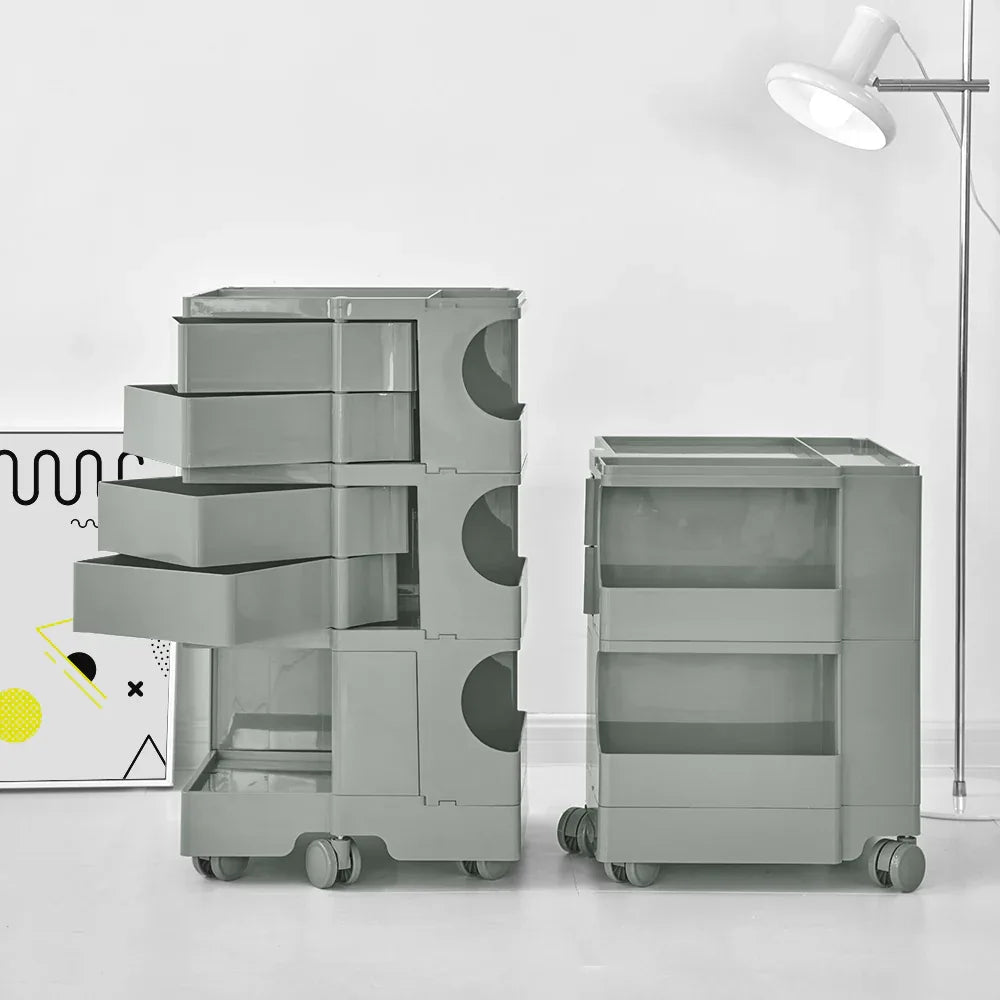 ArtissIn Storage Trolley Bedside Table 5 Tier Cart Boby Replica Grey - Mekamart Australia