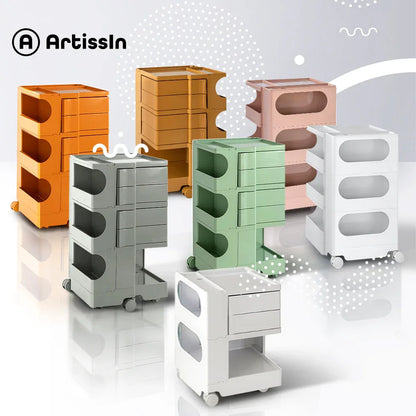 ArtissIn Storage Trolley Bedside Table 5 Tier Cart Boby Replica Grey - Mekamart Australia