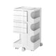 Artiss Storage Trolley Cart Bedside Table 5 Tier White - Mekamart Australia