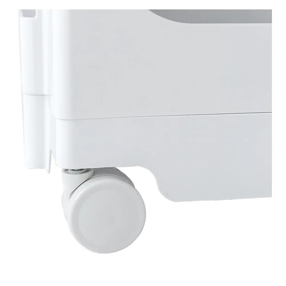 Artiss Storage Trolley Cart Bedside Table 5 Tier White - Mekamart Australia