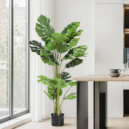 Artiss 140cm Artificial Monstera Tree Faux Trees Indoor Decor Artificial Plants Lifelike Plant 1.4M - Mekamart Australia