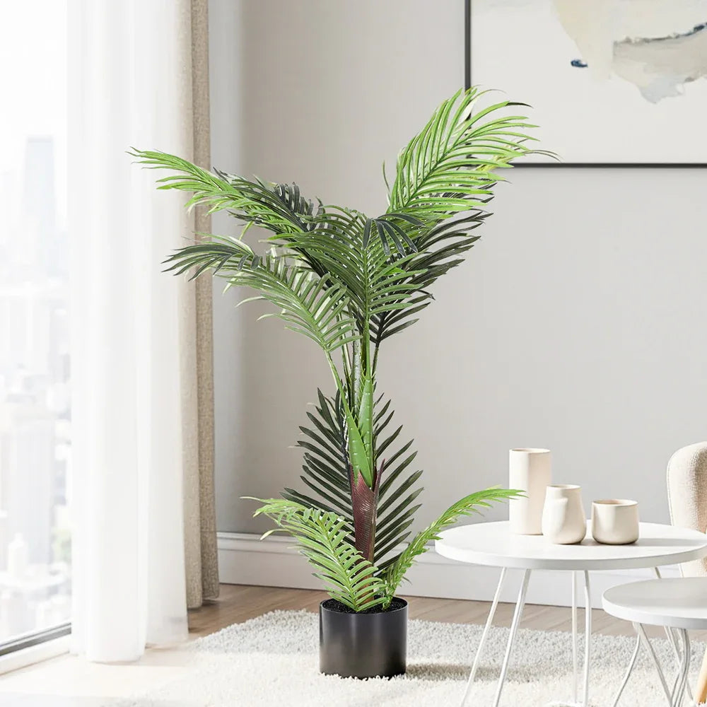 Artiss 100cm Artificial Palm Tree Faux Trees Indoor Decor Artificial Plants Lifelike Plant - Mekamart Australia