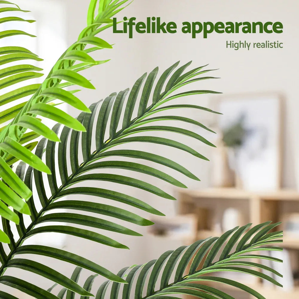 Artiss 100cm Artificial Palm Tree Faux Trees Indoor Decor Artificial Plants Lifelike Plant - Mekamart Australia