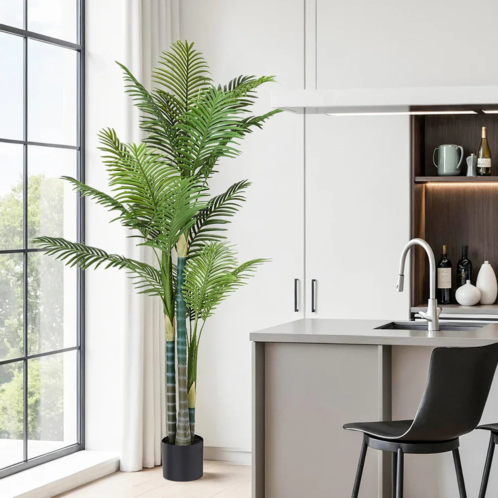 Artiss 180cm Artificial Palm Tree Faux Trees Indoor Decor Artificial Plants Lifelike Plant 1.8M - Mekamart Australia