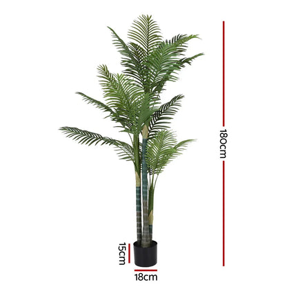 Artiss 180cm Artificial Palm Tree Faux Trees Indoor Decor Artificial Plants Lifelike Plant 1.8M - Mekamart Australia