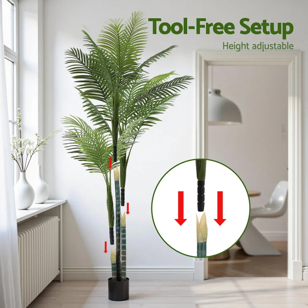 Artiss 180cm Artificial Palm Tree Faux Trees Indoor Decor Artificial Plants Lifelike Plant 1.8M - Mekamart Australia