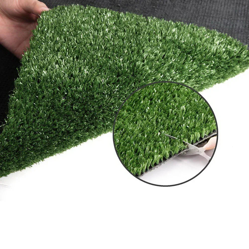 Prime Turf Artificial Grass 2mx10m 10mm Synthetic Fake Lawn Turf Plant Plastic Olive - Mekamart Australia