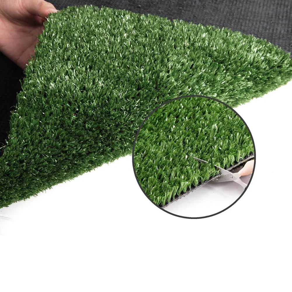 Prime Turf Artificial Grass 1mx20m 17mm Synthetic Fake Lawn Turf Plant Plastic Olive - Mekamart Australia
