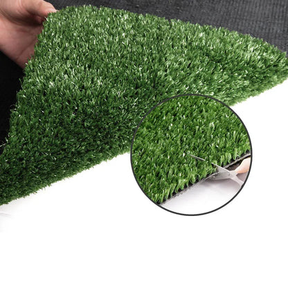 Prime Turf Artificial Grass 1mx20m 17mm Synthetic Fake Lawn Turf Plant Plastic Olive - Mekamart Australia