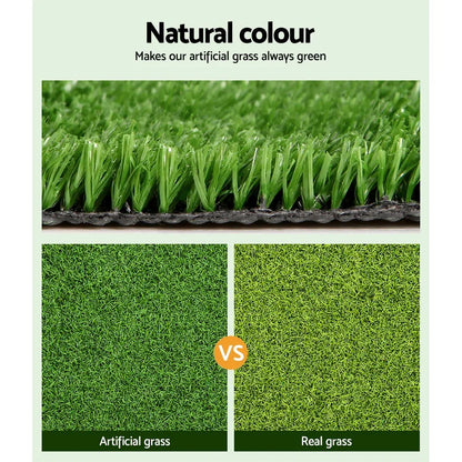 Prime Turf 1x20m Artificial Grass Synthetic Fake 20SQM Turf Lawn 17mm Tape - Mekamart Australia