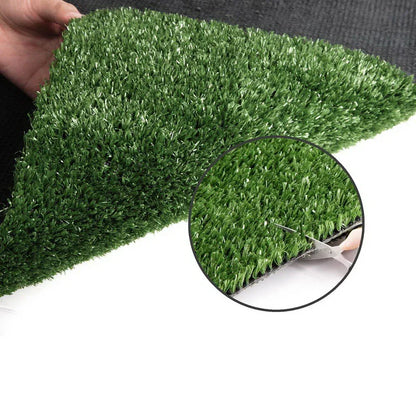 Prime Turf Artificial Grass 2mx5m 17mm Synthetic Fake Lawn Turf Plant Plastic Olive - Mekamart Australia