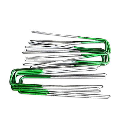 Prime Turf Artificial Grass Synthetic Pins 100pcs Turf Pegs Heavy Duty Weed Mat Stakes Landscape - Mekamart Australia