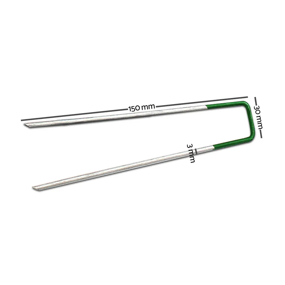 Prime Turf Artificial Grass 200pcs Synthetic Pins Fake Lawn Turf Weed Mat Pegs Joining Tape - Mekamart Australia