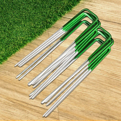 Prime Turf Artificial Grass 50pcs Synthetic Pins Fake Lawn Turf Weed Mat Pegs Joining Tape - Mekamart Australia