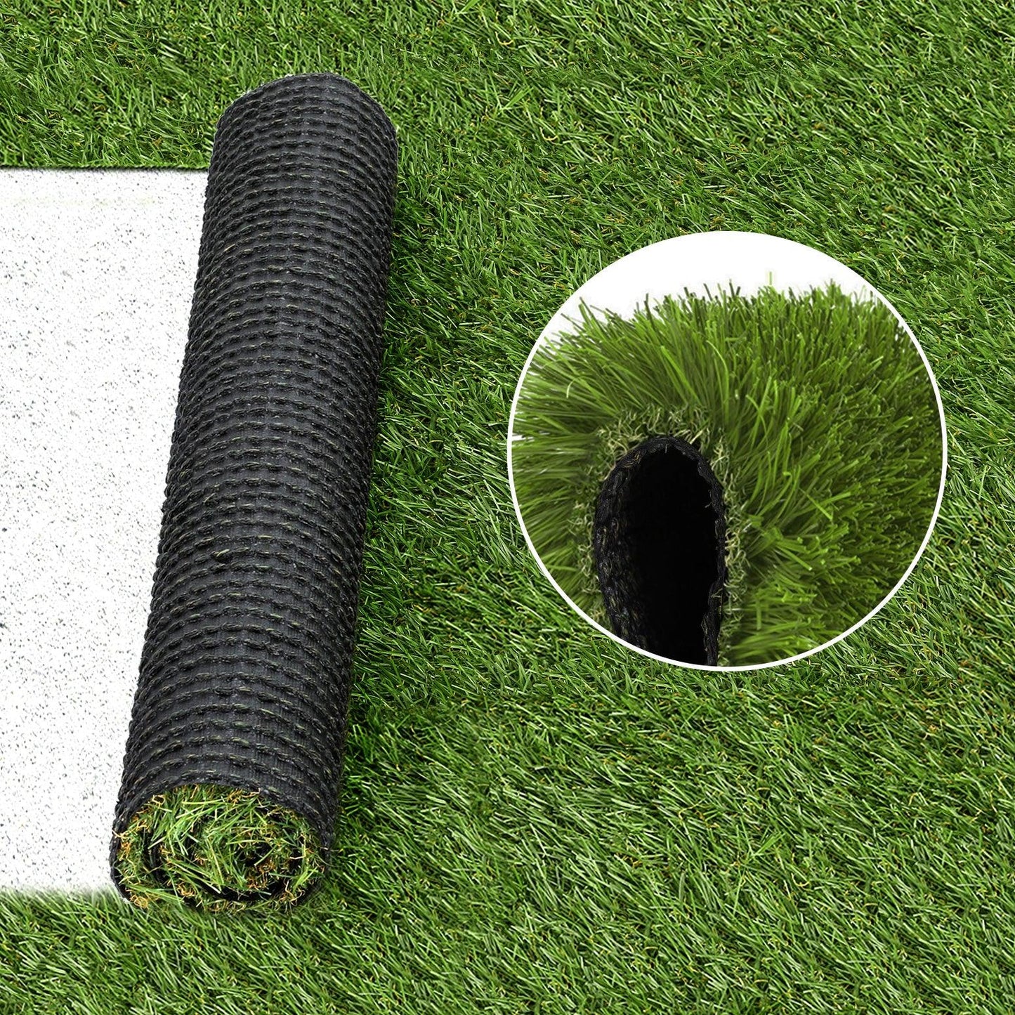 Prime Turf Artificial Grass 30mm 2mx5m 20SQM Synthetic Fake Lawn Turf Plastic Plant 4-coloured - Mekamart Australia