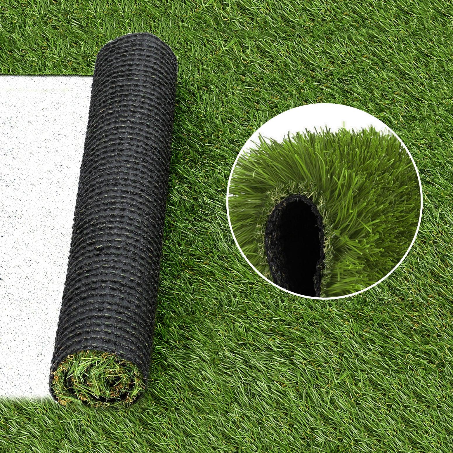 Prime Turf Artificial Grass 30mm 2mx5m 20SQM Synthetic Fake Lawn Turf Plastic Plant 4-coloured - Mekamart Australia