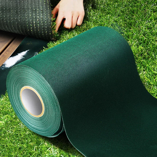 Prime Turf Artificial Grass 15cmx10m Synthetic Self Adhesive Turf Joining Tape Weed Mat - Mekamart Australia