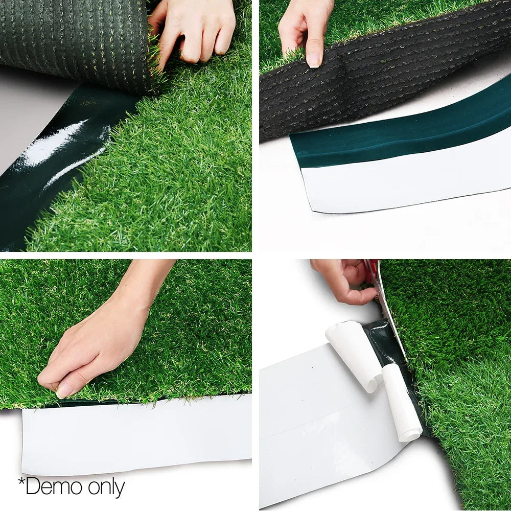 Prime Turf Artificial Grass 15cmx10m Synthetic Self Adhesive Turf Joining Tape Weed Mat - Mekamart Australia