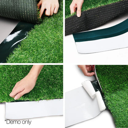 Prime Turf Artificial Grass 15cmx20m Synthetic Self Adhesive Turf Joining Tape Weed Mat - Mekamart Australia