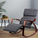 Artiss Rocking Armchair Footrest Nursing Charcoal Afton - Mekamart Australia