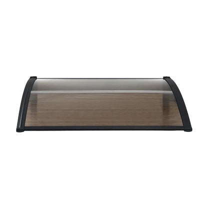 Instahut Window Door Awning 0.8mx1m Brown - Mekamart Australia