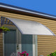 Instahut Window Door Awning Canopy 1.5mx2m Transparent Sheet Grey Plastic Frame - Mekamart Australia
