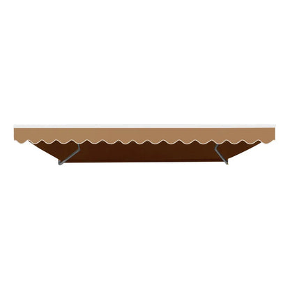 Instahut Retractable Folding Arm Awning Manual Sunshade 2.5Mx2M Beige - Mekamart Australia