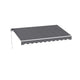 Instahut Retractable Folding Arm Awning Manual Sunshade 3M X 2M Grey - Mekamart Australia