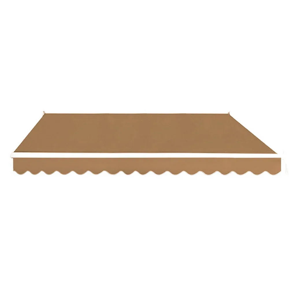Instahut Retractable Folding Arm Awning Motorised Remoter Sunshade 2.5Mx2M Beige - Mekamart Australia