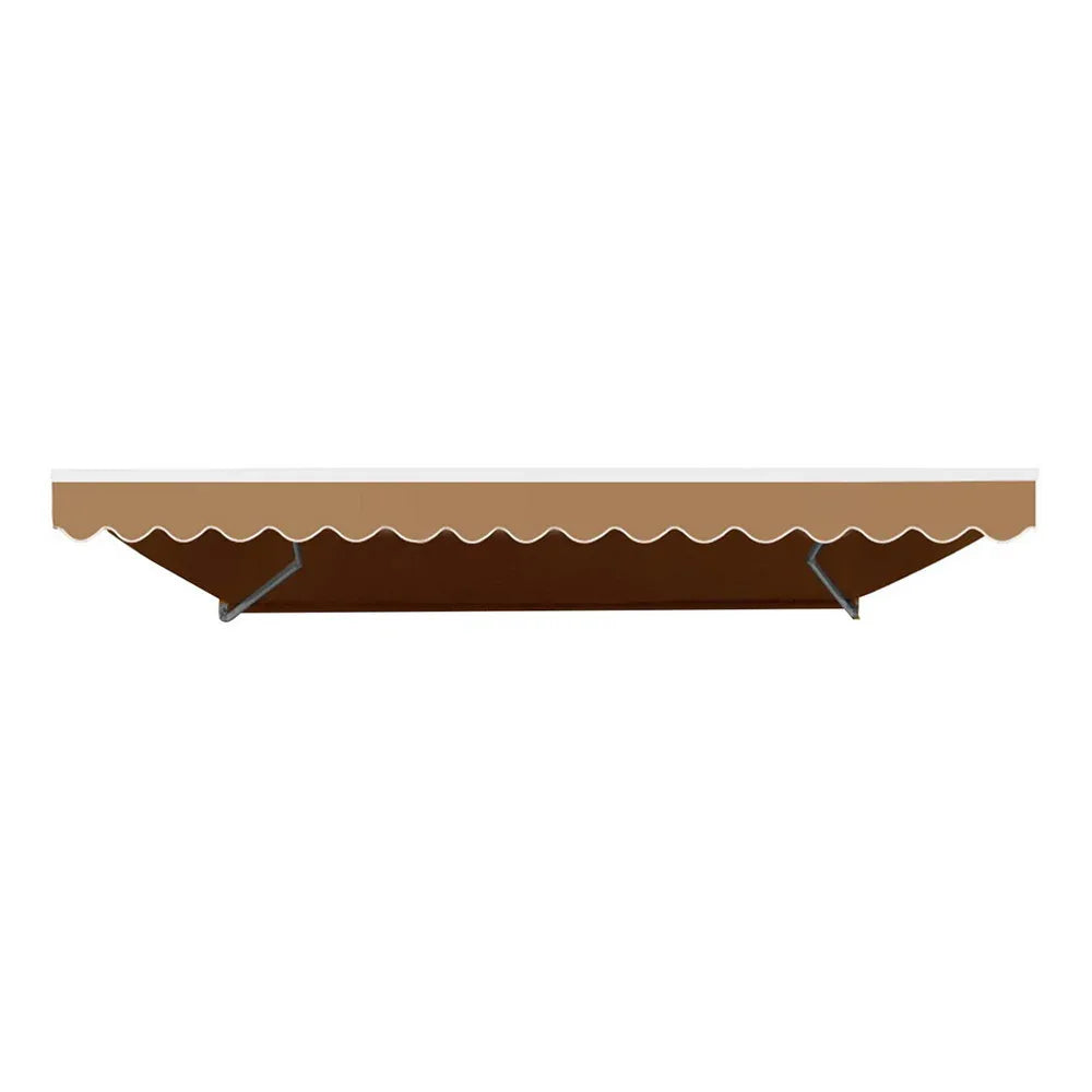Instahut Retractable Folding Arm Awning Motorised Remoter Sunshade 2.5Mx2M Beige - Mekamart Australia