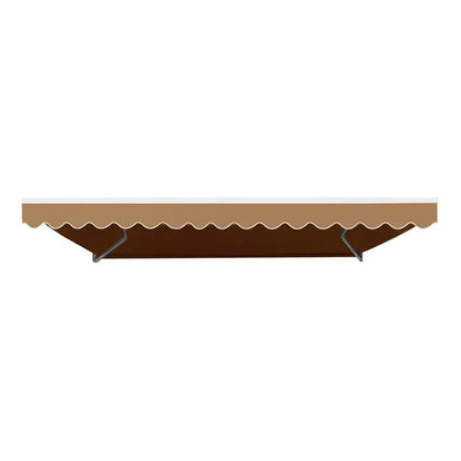 Instahut Retractable Folding Arm Awning Motorised Remoter Sunshade 2.5Mx2M Beige - Mekamart Australia