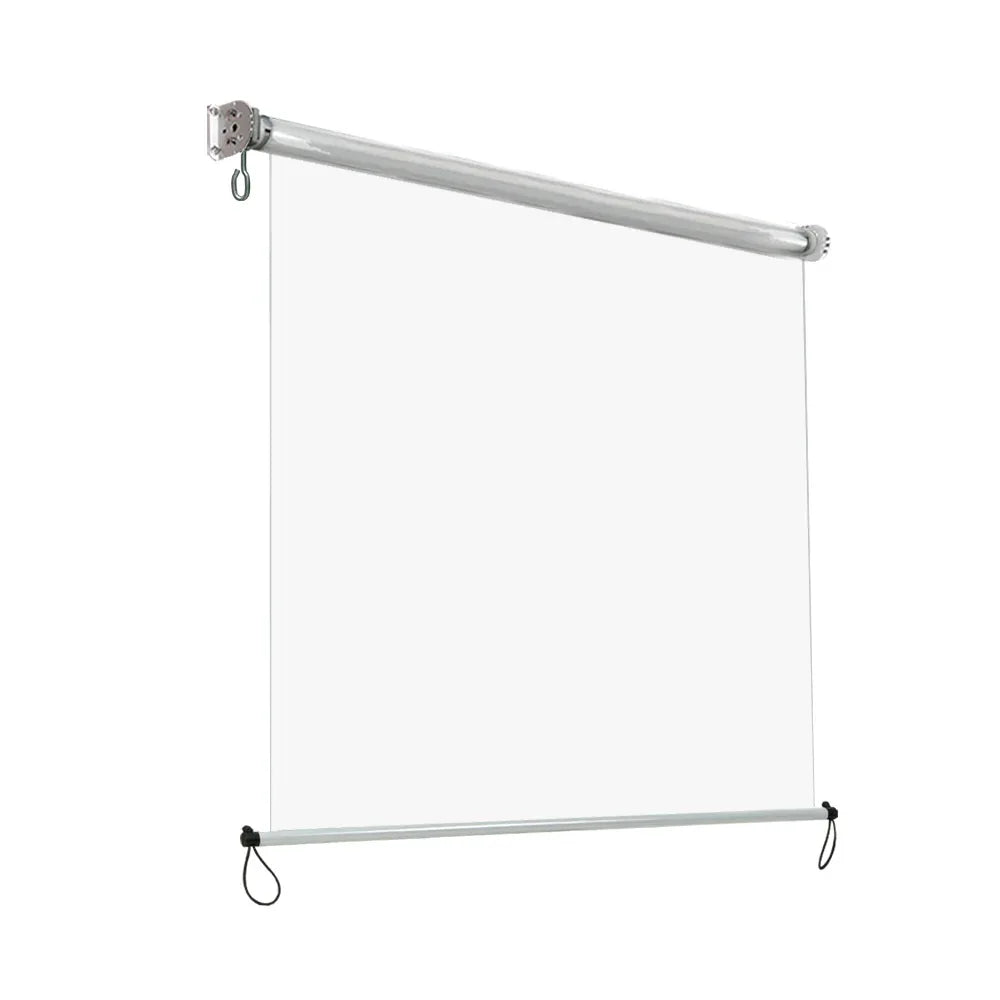 Instahut 1.5X2.4M Outdoor Blinds Clear Roll Down Awning Retractable Outdoor Blinds Water Wind Proof Transparent - Mekamart Australia