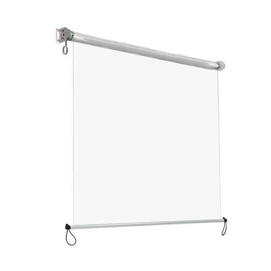 Instahut 1.5X2.4M Outdoor Blinds Clear Roll Down Awning Retractable Outdoor Blinds Water Wind Proof Transparent - Mekamart Australia