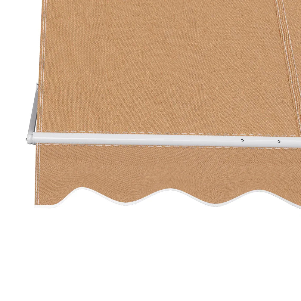 Instahut Window Fixed Pivot Arm Awning Outdoor Retractable Canopy 2.1X2.1M Beige - Mekamart Australia