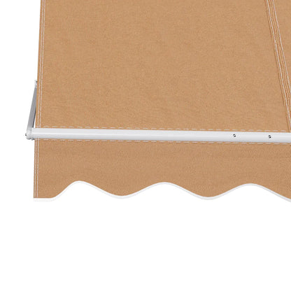 Instahut Window Fixed Pivot Arm Awning Outdoor Retractable Canopy 2.1X2.1M Beige - Mekamart Australia