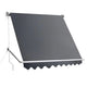 Instahut Window Fixed Pivot Arm Awning Outdoor Blinds Retractable Patio 2.4X2.1M - Mekamart Australia