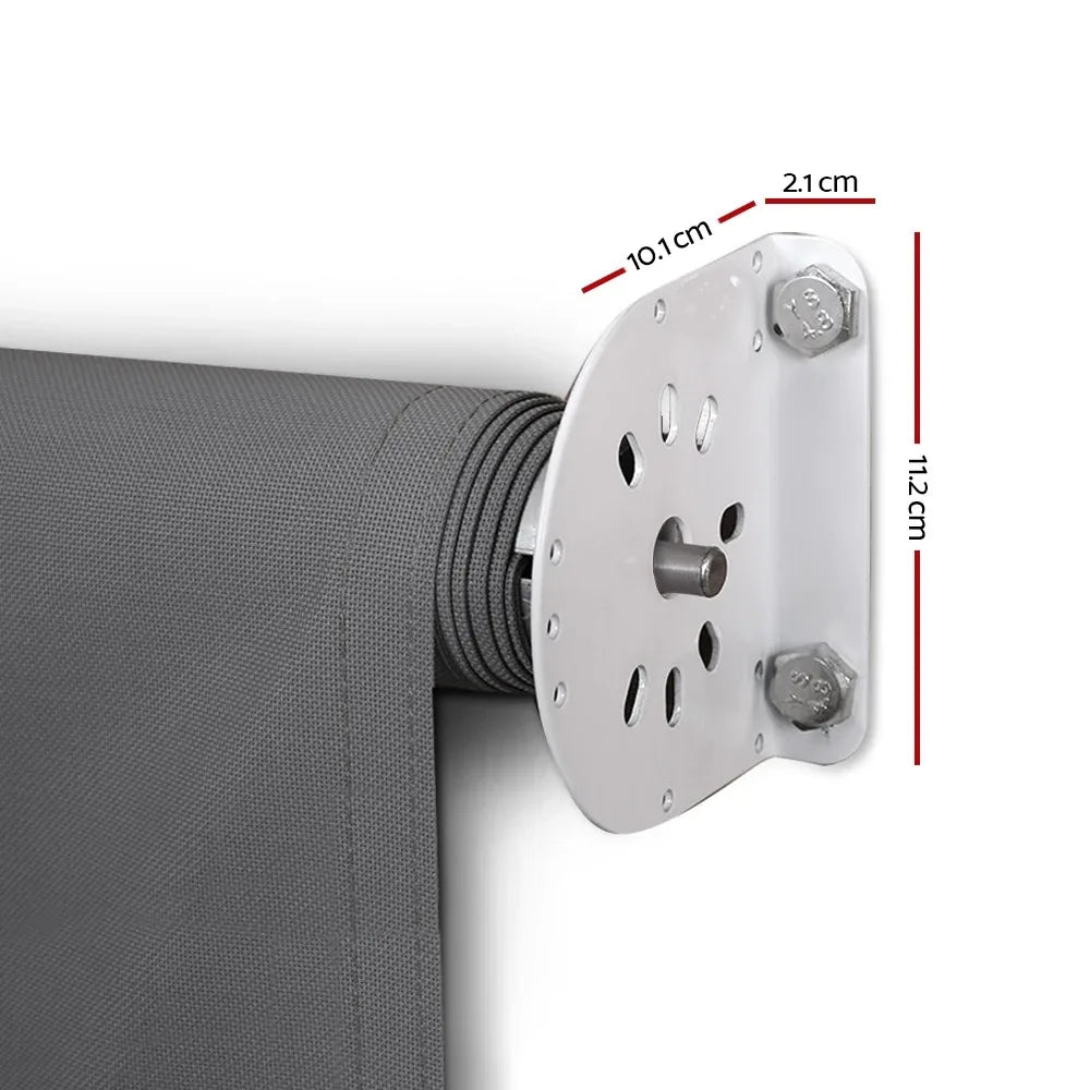 Instahut Window Fixed Pivot Arm Awning Patio Outdoor Blinds Retractable 2.8X2.1M - Mekamart Australia