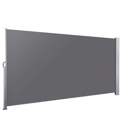 Instahut Side Awning Sun Shade Outdoor Blinds Retractable Screen 1.4X3M GR - Mekamart Australia