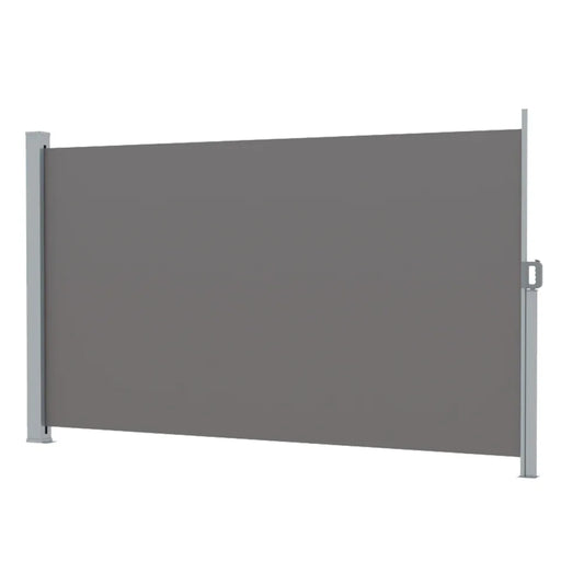 Instahut Side Awning Sun Shade Outdoor Retractable Privacy Screen 1.8X3M Grey - Mekamart Australia