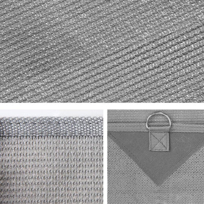 Caravan Privacy Screen Roll Out Awning 4Mx1.95M End Wall Side Sun Shade Grey - Mekamart Australia