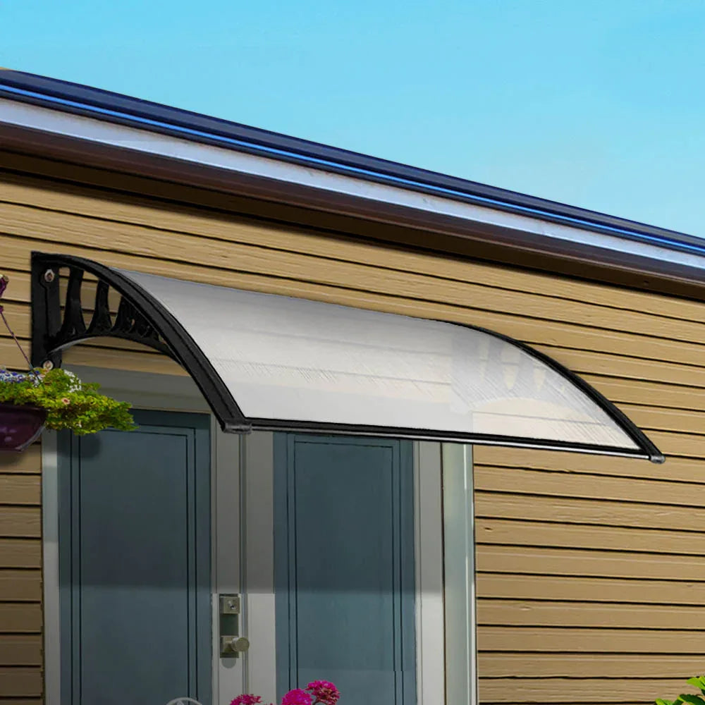 Instahut Window Door Awning 1mx1m Transparent Panel - Mekamart Australia