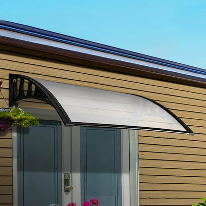 Instahut Window Door Awning 1mx1m Transparent Panel - Mekamart Australia