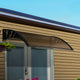 Instahut Window Door Awning 1mx1m Brown - Mekamart Australia