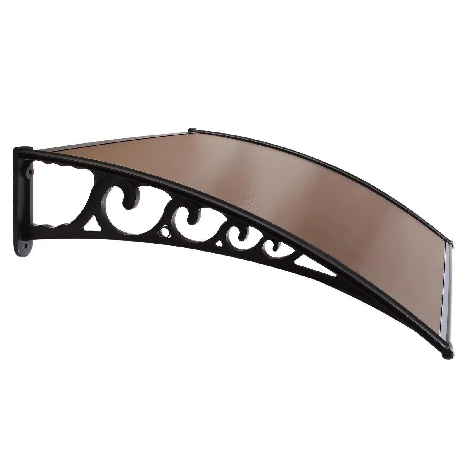 Instahut Window Door Awning 1mx1.2m Brown - Mekamart Australia