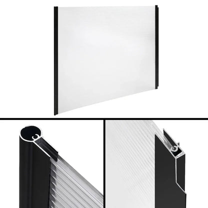 Instahut Window Awning Door Canopy 1mx2m Transparent - Mekamart Australia