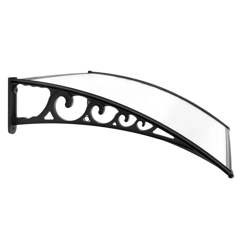 Instahut Window Door Awning 1mx3m Transparent - Mekamart Australia