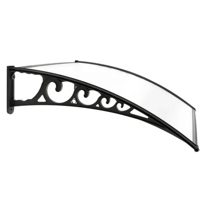 Instahut Window Door Awning 1mx3m Transparent - Mekamart Australia