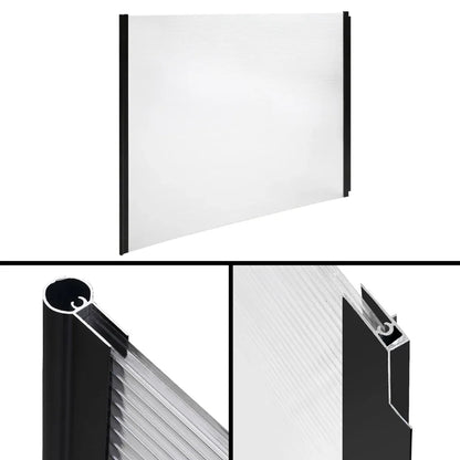 Instahut Window Door Awning 1mx3m Transparent - Mekamart Australia