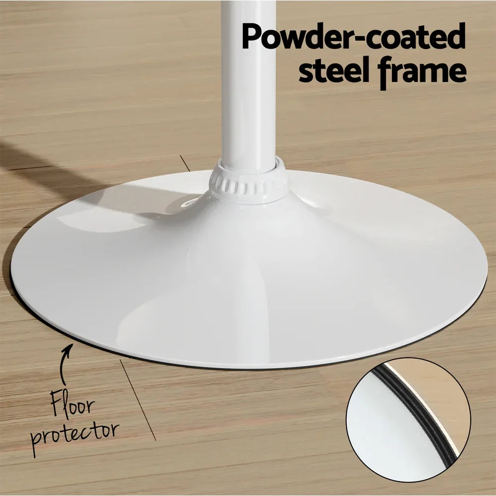 Artiss Bar Table Swivel Base Gas Lift Counter Dining Table 60CM Square Pine - Mekamart Australia